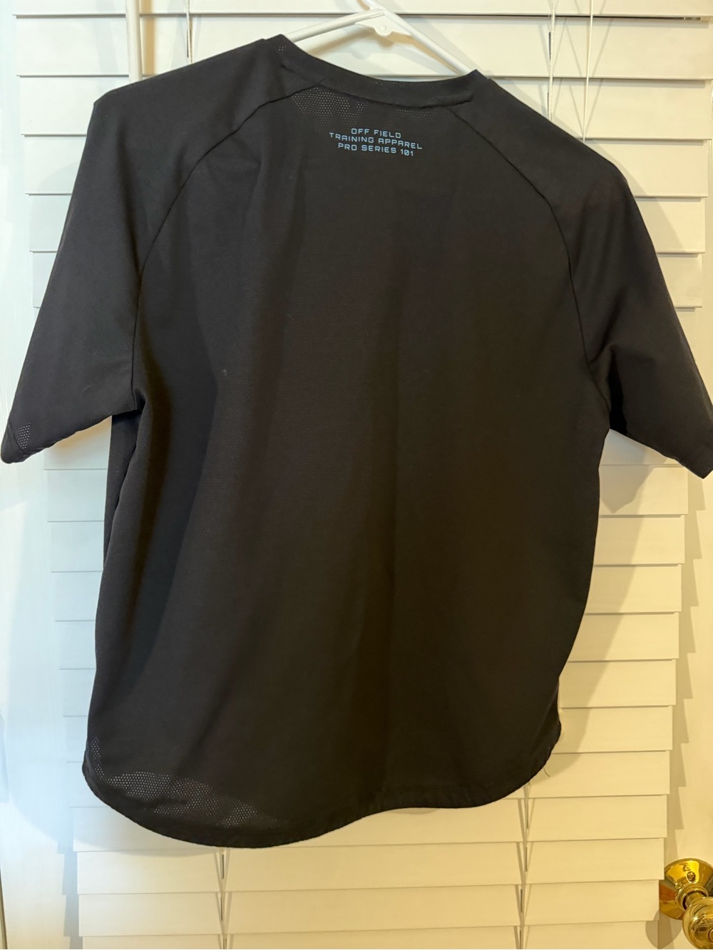 Baseball 101 Black Short-Sleeve Tee with Blue Logo - Picture 2 of 3